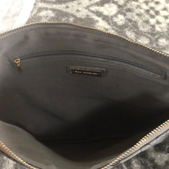 Grey Snakeskin Look Clutch Handbag Purse w Tassel NWT - Picture 4 of 9